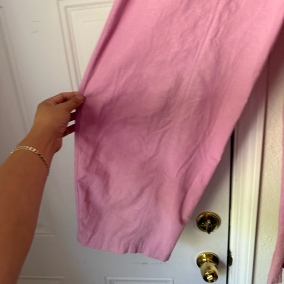 ILANA KOHN lilac lavender pink purple cotton balloon barrel wide leg pants - Picture 2 of 7